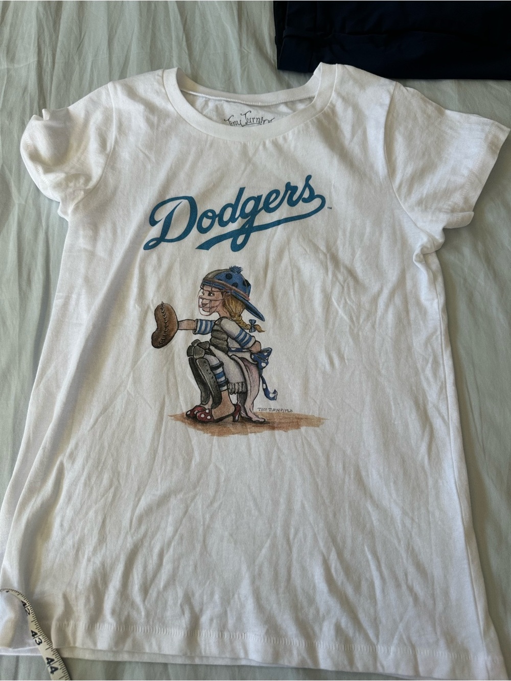 Aura White Dodgers Graphic Short Sleeve Tee